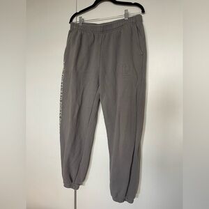 Taylor Swift Gray Track Joggers with Subtle Side Text